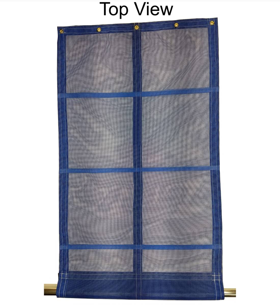 Mytee Products 7' X 22' Vinyl Coated Mesh Tarp – Dump Truck Cover W/ 5