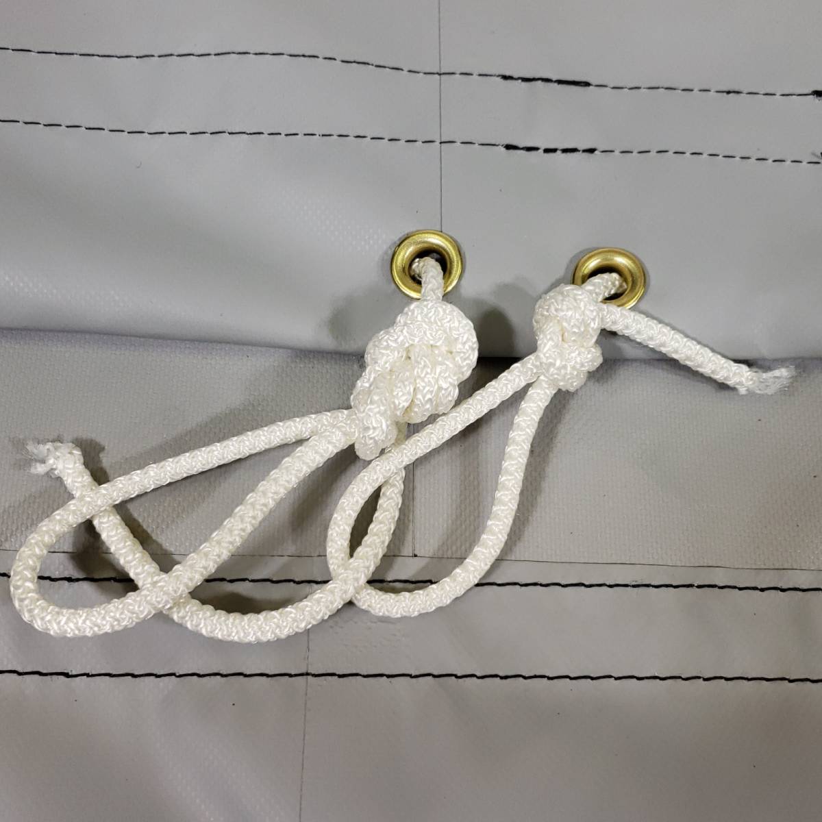 1/4 Solid Braid Rope Drawstring inserted into the Hem of Boxed Shaped Tarps  - Lookout Mountain Tarp