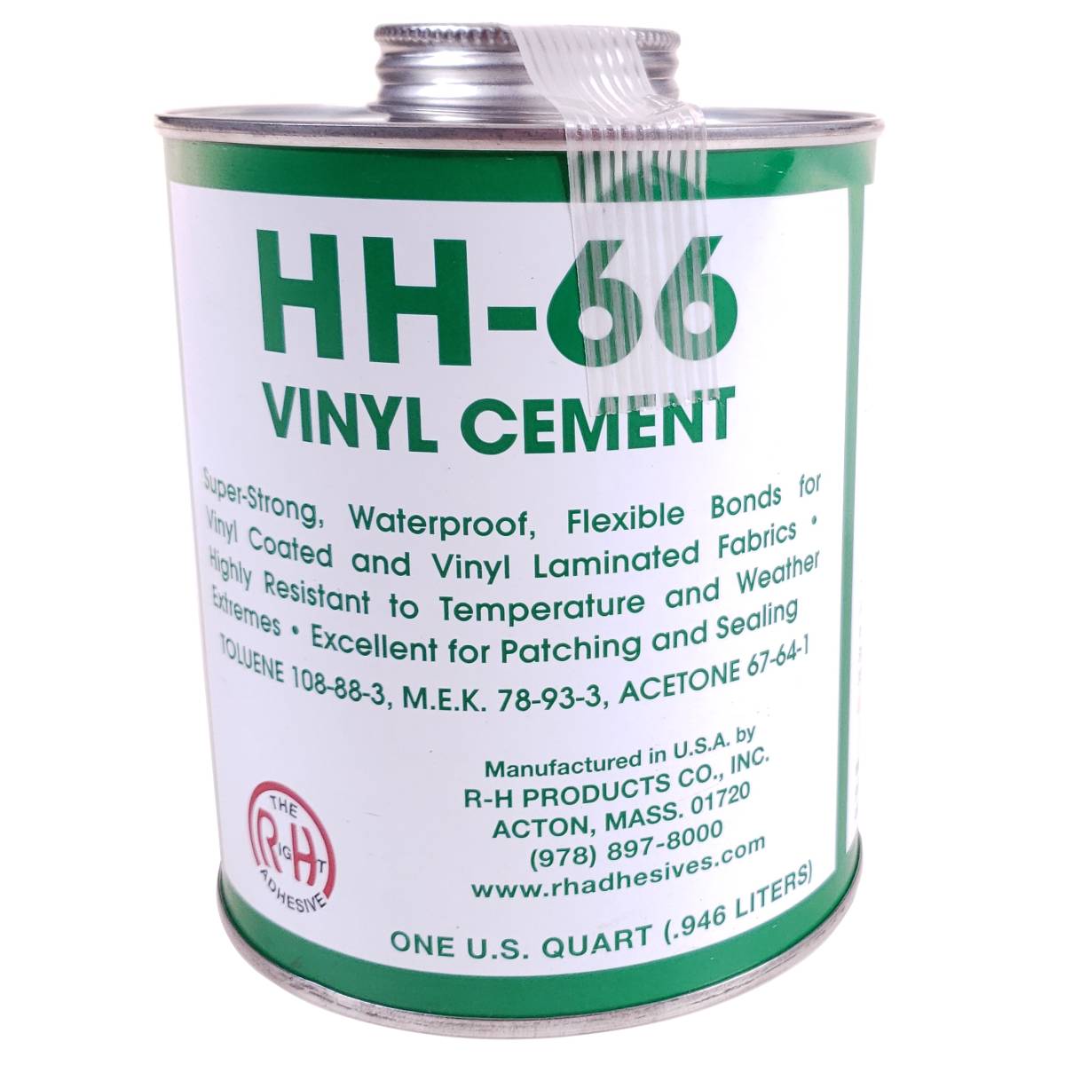 212502 HH-66 Vinyl Cement Glue (1 qt. Brushtop Can) - Lookout Mountain Tarp