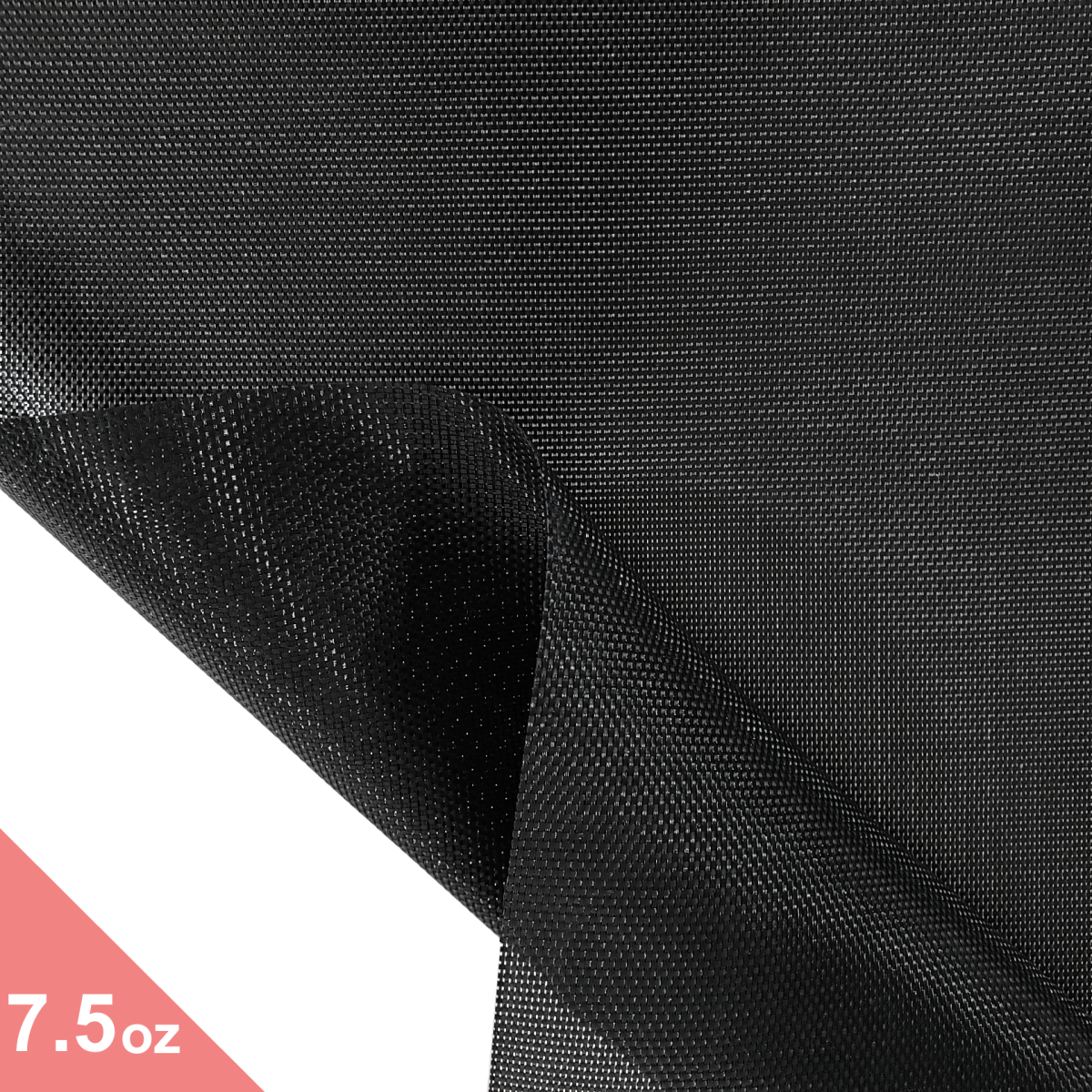 7.5oz Calendered Polypropylene Mesh Black - Fabric Price/ft.