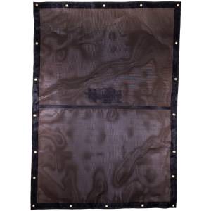 Lookout Mountain Tarp - Custom Rectangle Shaped Tarp Cover - 7.5oz Closed Mesh 95% Solid Black