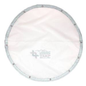 Custom Round Shaped Tarp Cover - 9oz Vinyl Coated Mesh 80% Solid