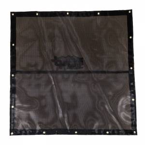 Lookout Mountain Tarp - Custom UV Shade Cloth Tarp Cover  - 7.5oz Closed Mesh 95% Solid Black