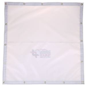 Custom Square Shaped Tarp Cover - 9oz Vinyl Coated Mesh 80% Solid