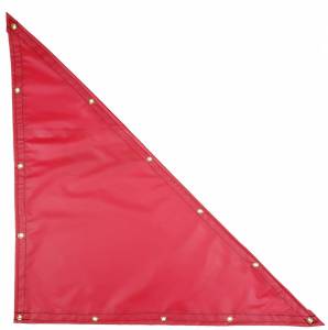Custom Right Triangle Shaped Tarp Cover - 18oz Solid Vinyl Coated Polyester