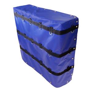 Lookout Mountain Tarp - 8'x8'x2' Fitted Nose Smoke Tarp for Flatbed Truck Trailer
