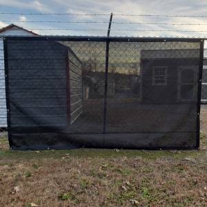 Custom Privacy Fence Screens Windscreen Tarp - 9.5oz Knitted Mesh 95% Solid