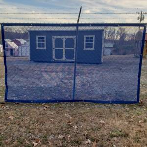 Lookout Mountain Tarp - Custom Privacy Fence Screens Windscreen Tarp - 11oz Vinyl Coated Mesh 55% Solid