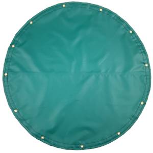 Custom Round Shaped Tarp Cover - 14oz Solid Vinyl Coated Polyester