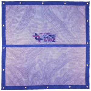 Lookout Mountain Tarp - Custom UV Shade Cloth Tarp Cover  - 11oz Vinyl Coated Mesh 55% Solid