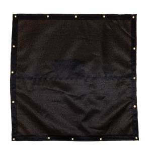 Lookout Mountain Tarp - Custom Square Shaped Tarp Cover - 9.5oz Knitted Mesh 95% Solid