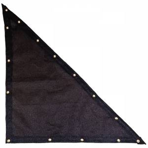 Lookout Mountain Tarp - Custom Right Triangle Shaped Tarp Cover - 9.5oz Knitted Mesh 95% Solid