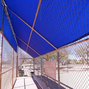 Custom Shade Tarp Cover to fit Chain Link Dugout Wall or Roof