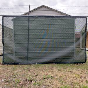 Custom Privacy Fence Screens Windscreen Tarp – 8oz Vinyl Coated Mesh 80% Solid