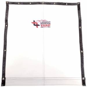 Custom Loading Dock Tarp - 30 Gauge Double Polished Clear Vinyl