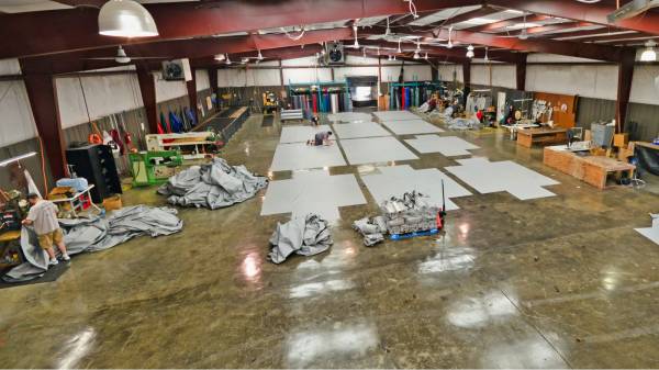 See inside Lookout Mountain Tarp's shop
