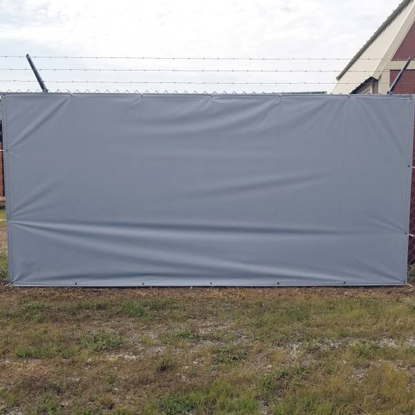 Custom Privacy Screen Fence Windscreen Tarp Cover - 13oz Vinyl Laminated Polyester 100% Solid