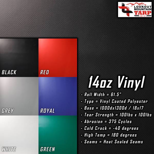 17' x 17' Square Coil Tarp with D-Rings for Flatbed Truck and