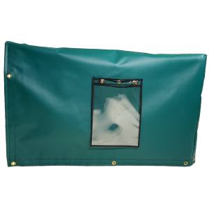 bt-pocket-9x12-clear-work-order-pocket-sleeve-installed-on-box-shaped-tarps-front-view
