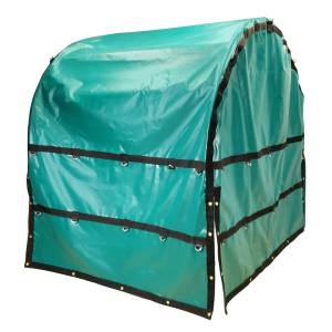 Coil-Bag-Truck-Tarp-with-Chain-Flaps-end-view