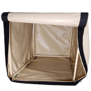 Custom 6-Sided Box Shaped Tarp Cover with Opening - 18oz Vinyl Coated Polyester