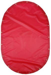 Custom Oval Shaped Tarp Cover - 18oz Solid Vinyl Coated Polyester