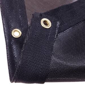 Custom Oval Shaped Tarp Cover - 7.5oz Closed Mesh 95% Solid Black