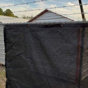 Custom Privacy Screen Fence Windscreen Tarp Cover - 9.5oz Knitted Mesh 95% Solid