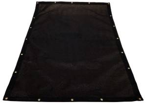 Custom Rectangle Shaped Tarp Cover - 9.5oz Knitted Mesh 95% Solid