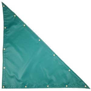 Custom Right Triangle Shaped Tarp Cover - 14oz Solid Vinyl Coated Polyester