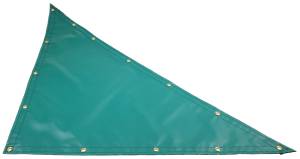 Custom Right Triangle Shaped Tarp Cover - 14oz Solid Vinyl Coated Polyester