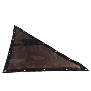 Custom Right Triangle Shaped Tarp Cover - 7.5oz Closed Mesh 95% Solid Black
