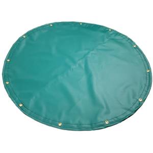 Custom Round Shaped Tarp Cover - 14oz Solid Vinyl Coated Polyester