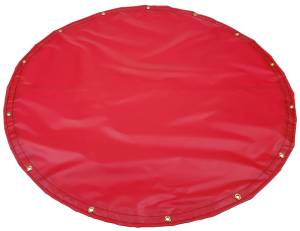 Custom Round Shaped Tarp Cover - 18oz Solid Vinyl Coated Polyester