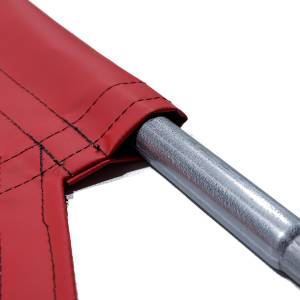 18oz-solid-vinyl-roll-tarp-with-flap-for-end-dump-trailer-side-view