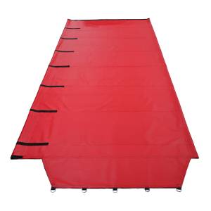 18oz-solid-vinyl-roll-tarp-with-flap-for-end-dump-trailer-side-view